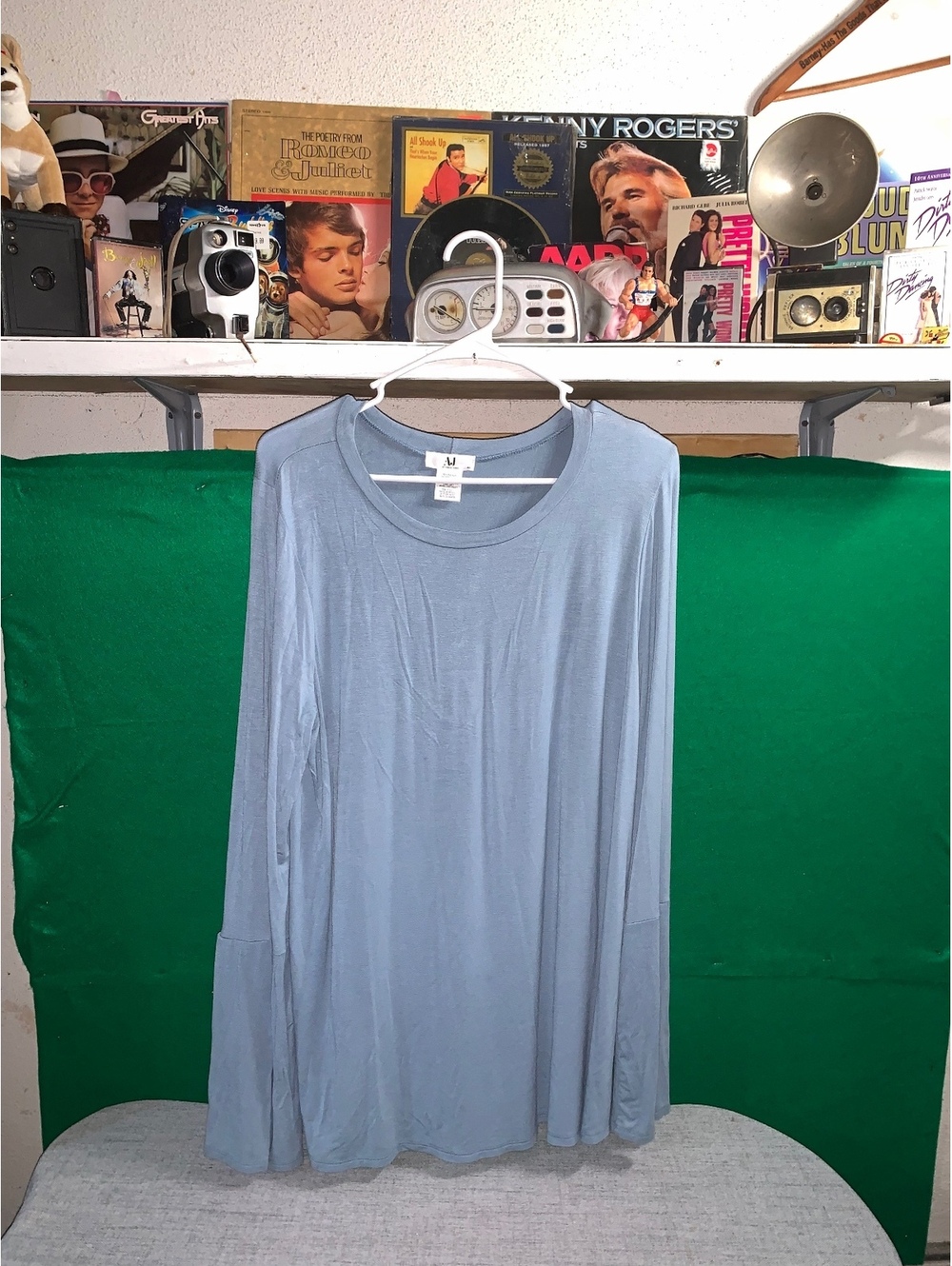 A.N.A. light blue long sleeve top